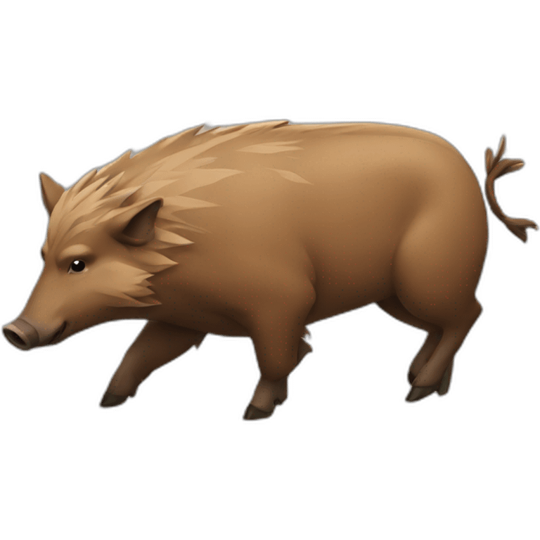 focused boar emoji