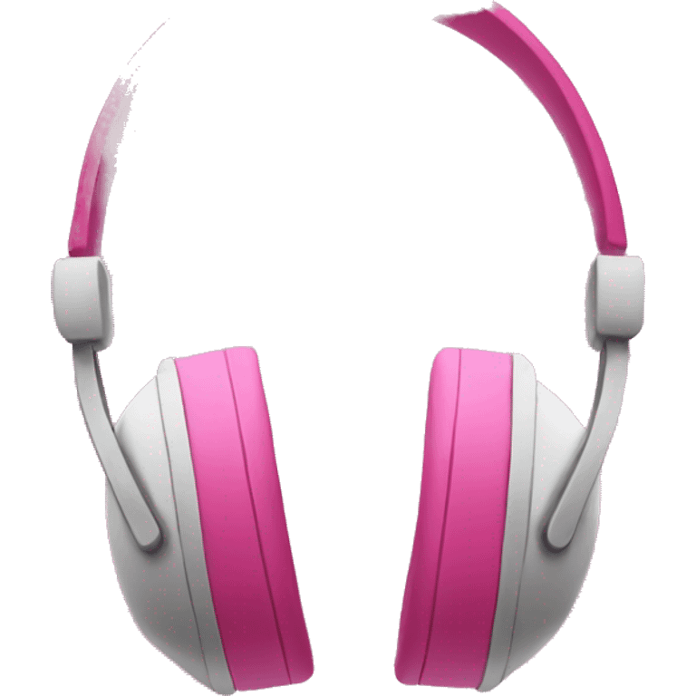 Pink headphones  emoji