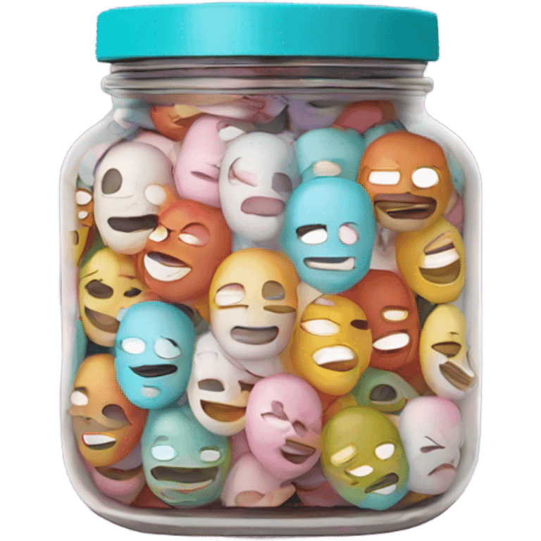 aesthetic jar of mask emoji