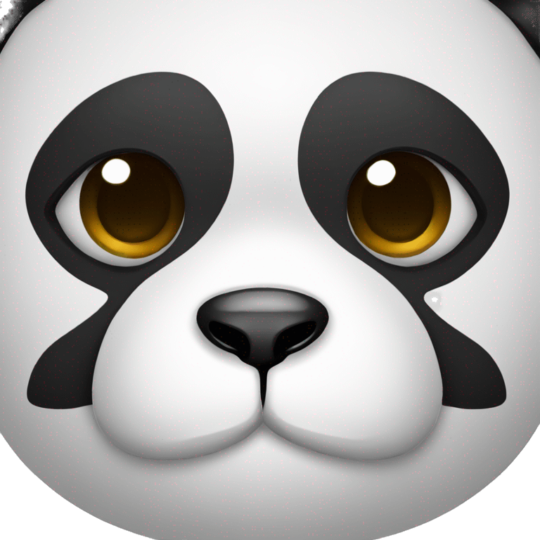 Panda with sad expression emoji