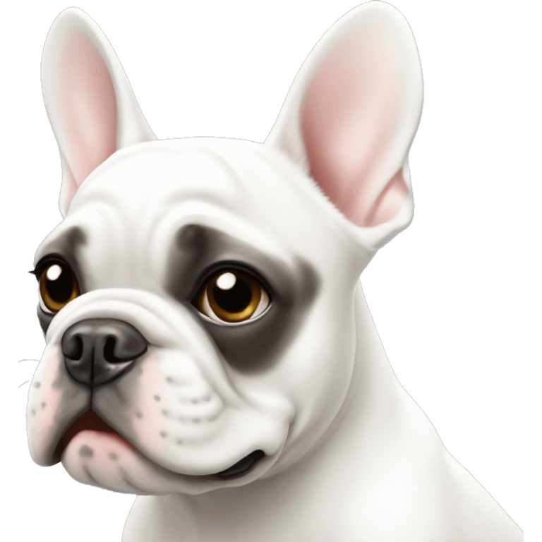 white French bulldog emoji