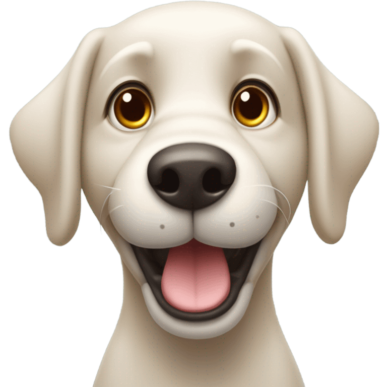 Un perro feliz  emoji