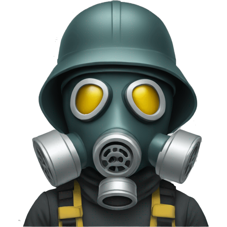 man in gas mask emoji