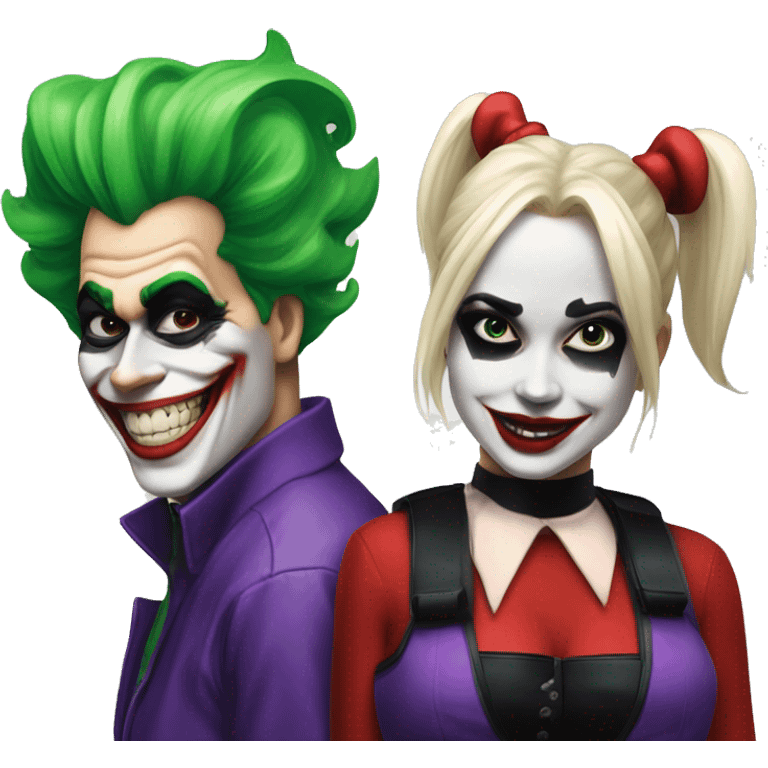 Joker and Harley quinn emoji