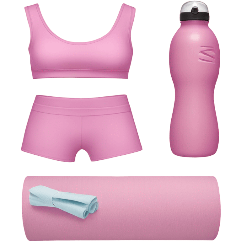 pastel pink fitness emoji