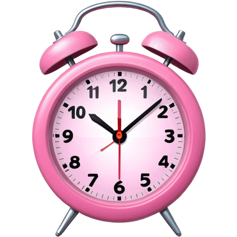 Pink clock  emoji