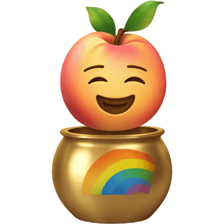 https://www.emojis.com/emoji/peach-dbW251pzguz in https://www.emojis.com/emoji/golden-pot-end-of-rainbow-ZOL8MPK emoji