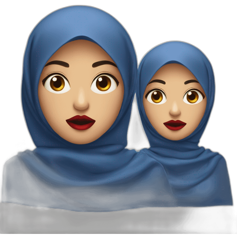 three-malay-women-wearing-blue-indigo-hijab-with-red-lipstick-with-shocked-face emoji