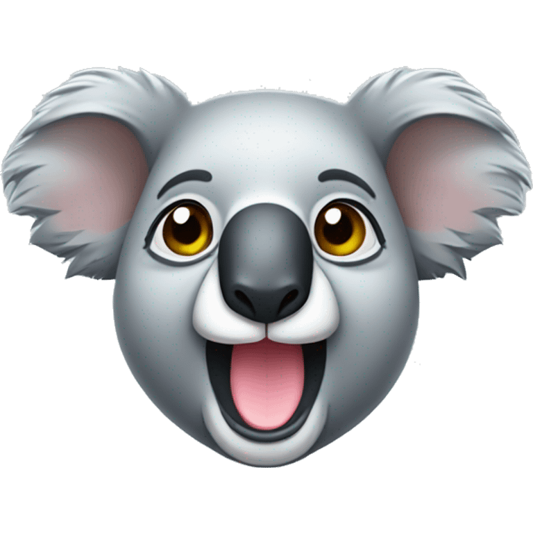 happy koala head emoji