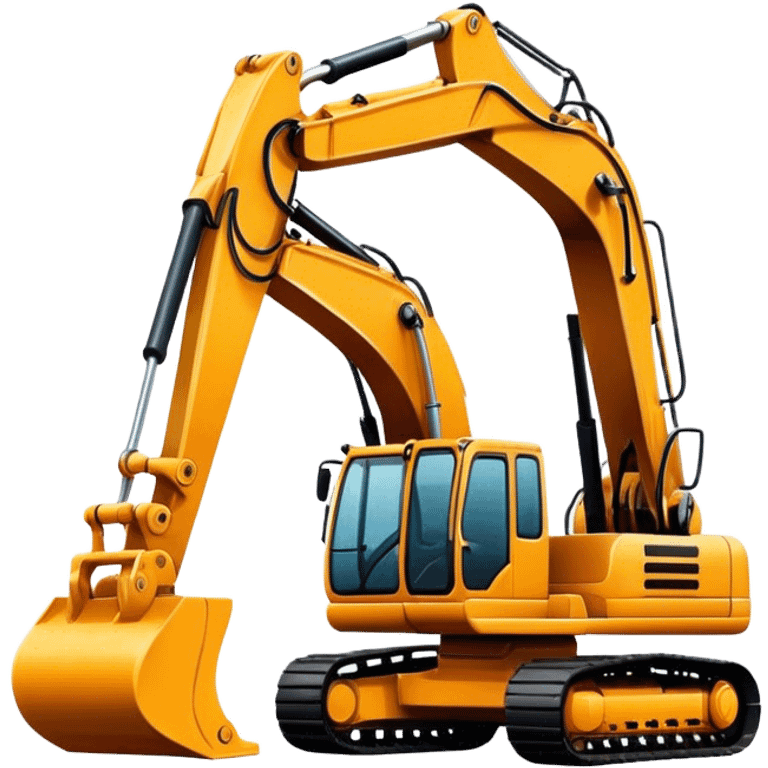 yellow excavator emoji