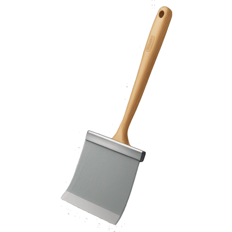 squeegee with long wooden handle emoji