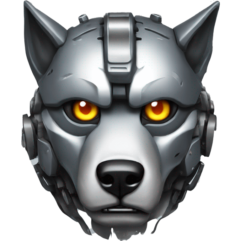 Robot Wolf terminator  emoji