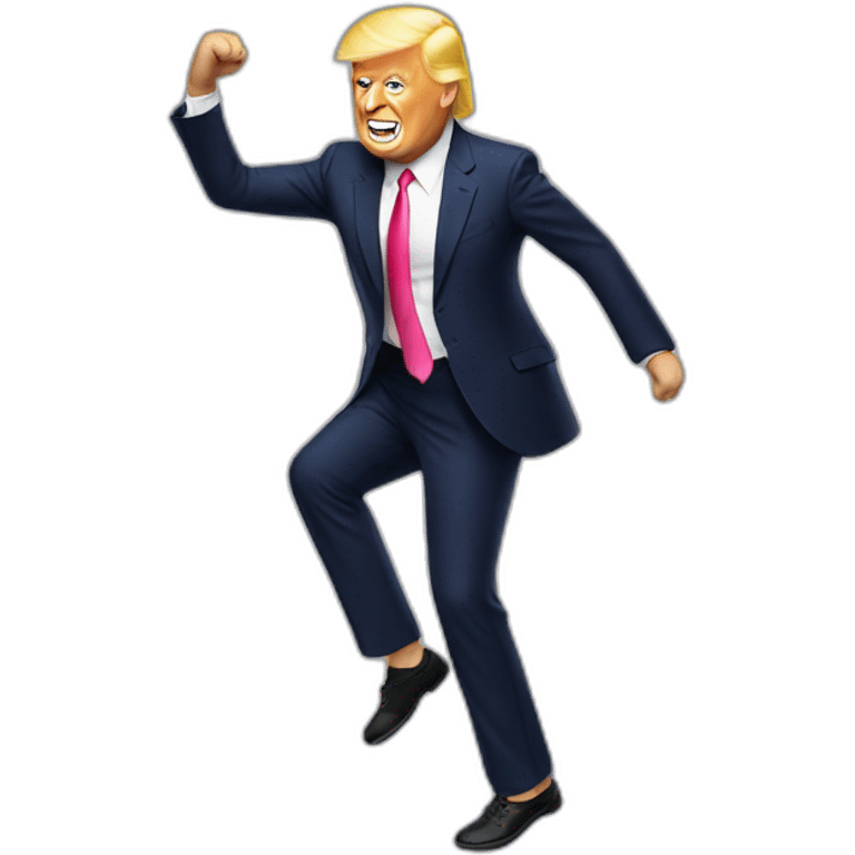 Trump dancing zumba emoji