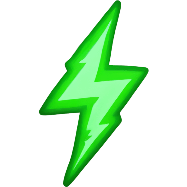 Green lightning emoji