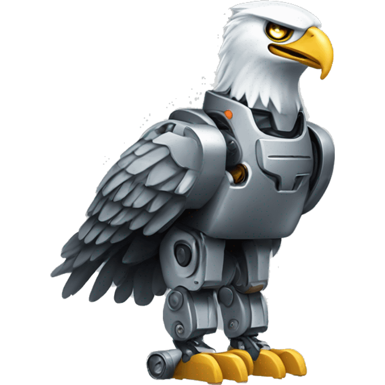 robot eagle usa  emoji