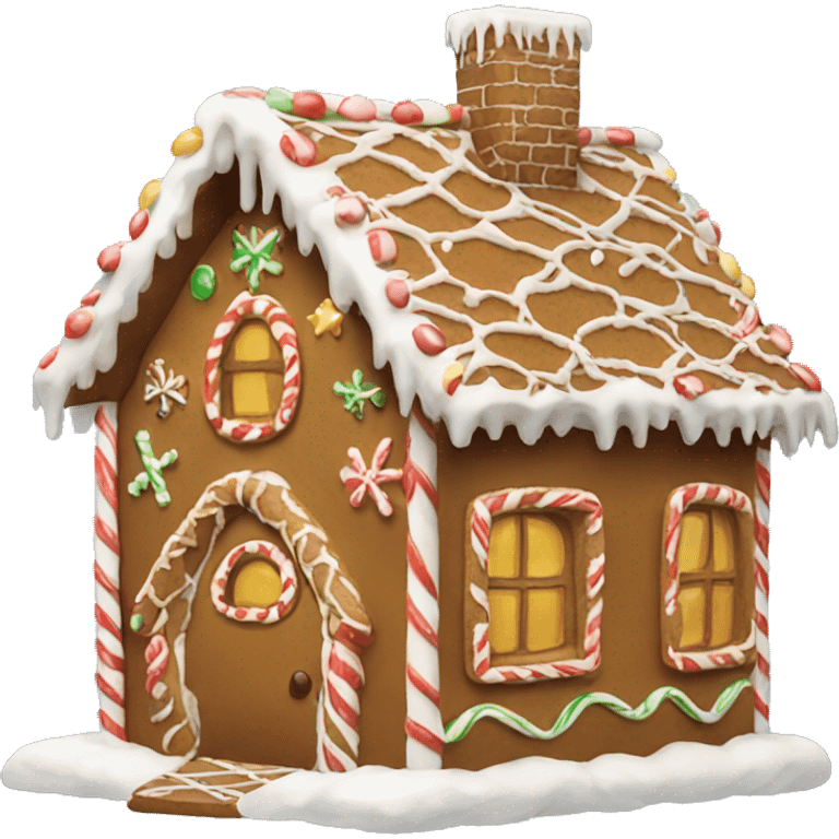 gingerbread house emoji