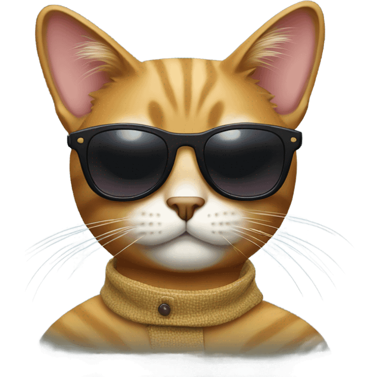 Cat with sunglasses emoji