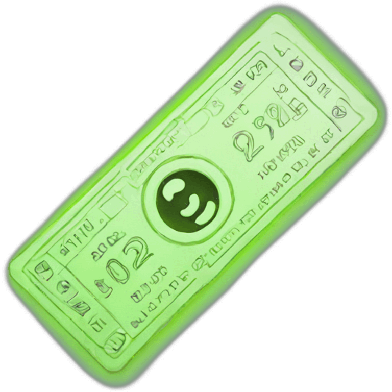 flashing neon ticket emoji