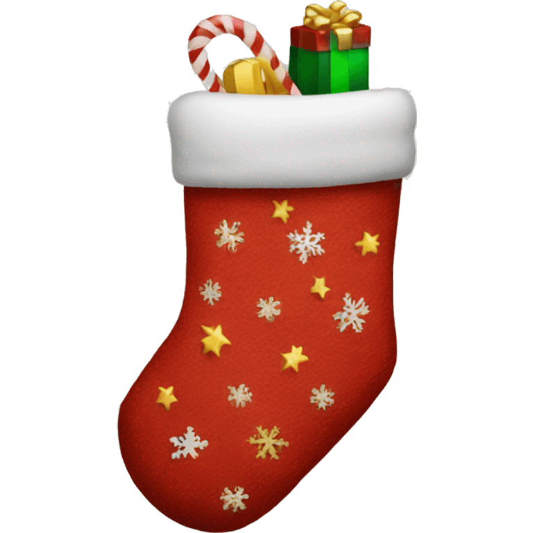 Christmas stocking emoji