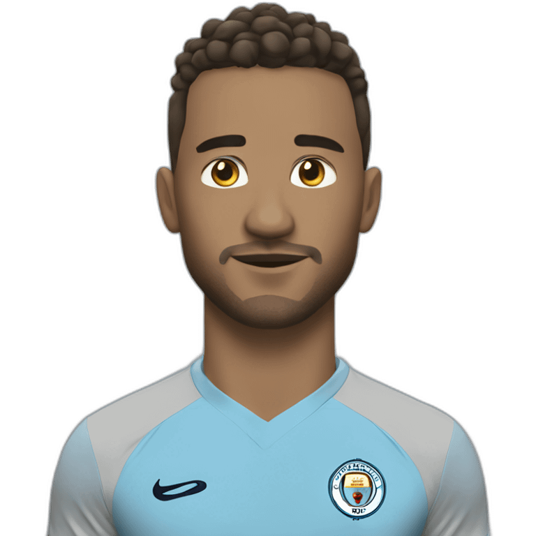 A guy tichort manchester city emoji