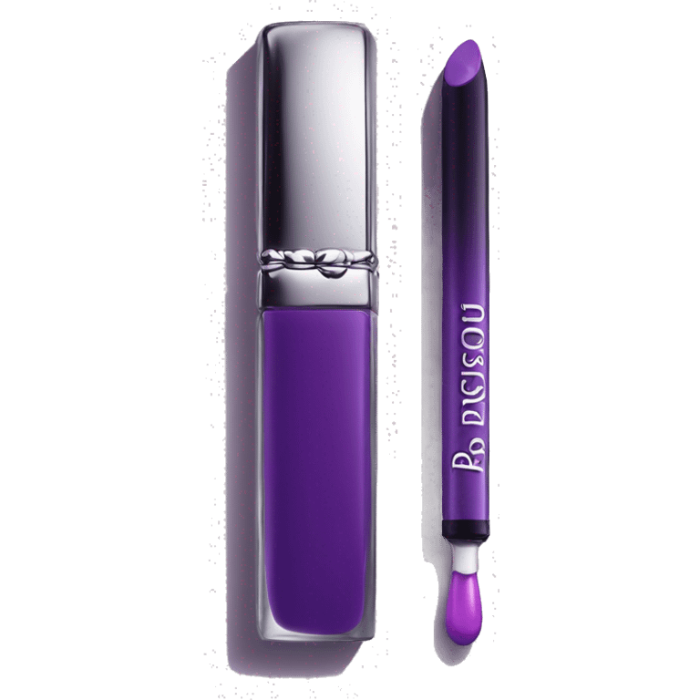 Purple Dior lipgloss emoji