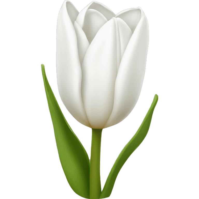 white tulip emoji