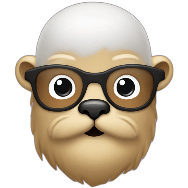 golang gopher emoji with a beard emoji