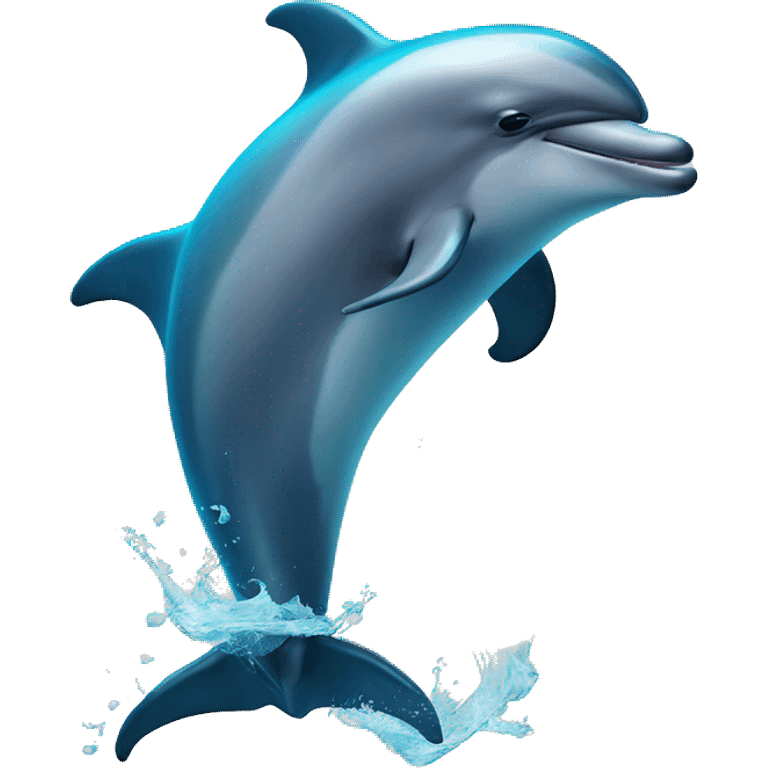 Dolphin splitting emoji