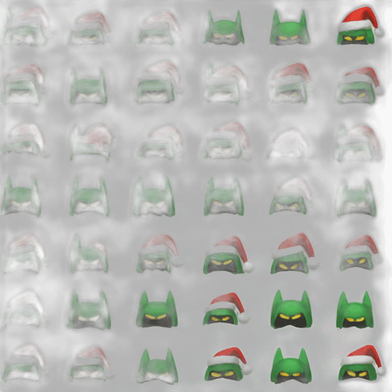 Batman Christmas hat emoji