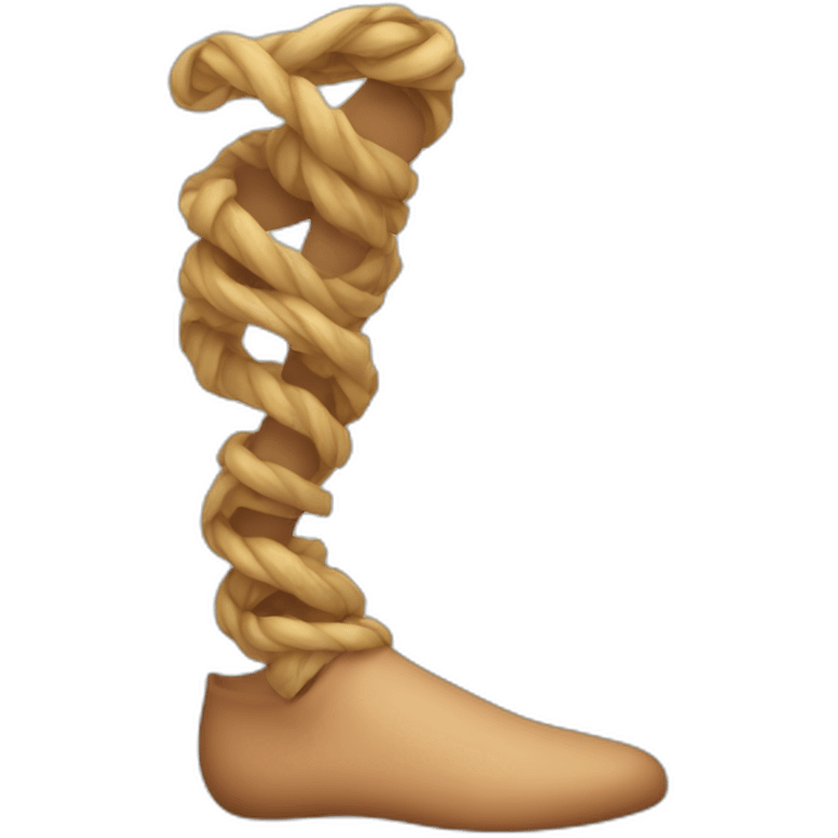 Twisted leg emoji