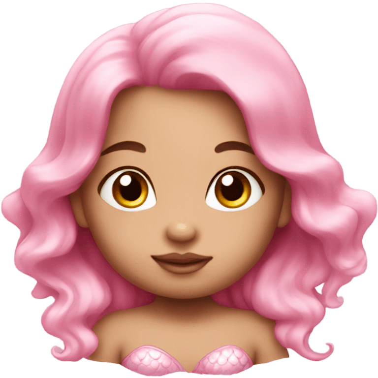 Baby pink mermaid emoji