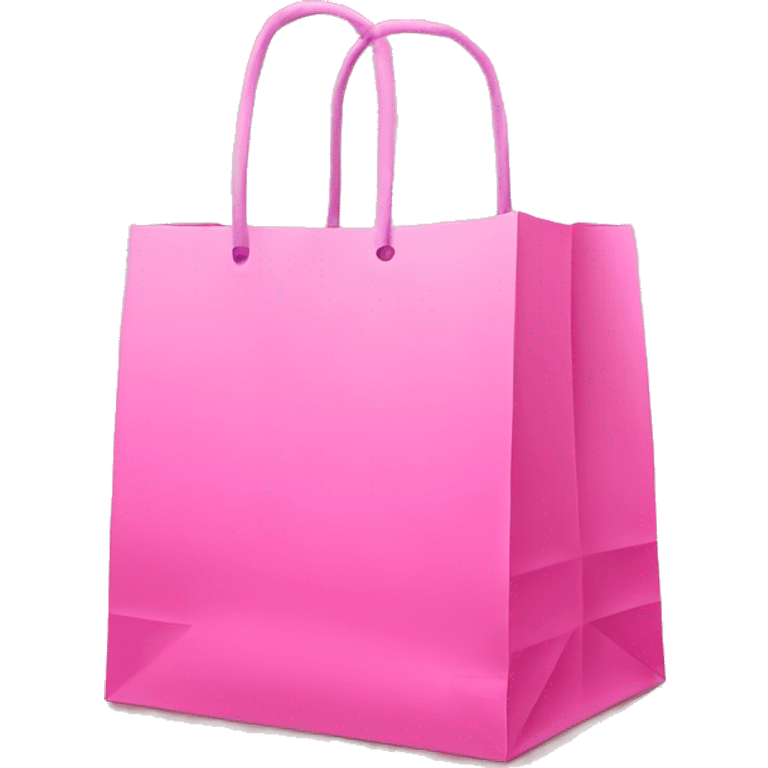 Pink shopping bag emoji