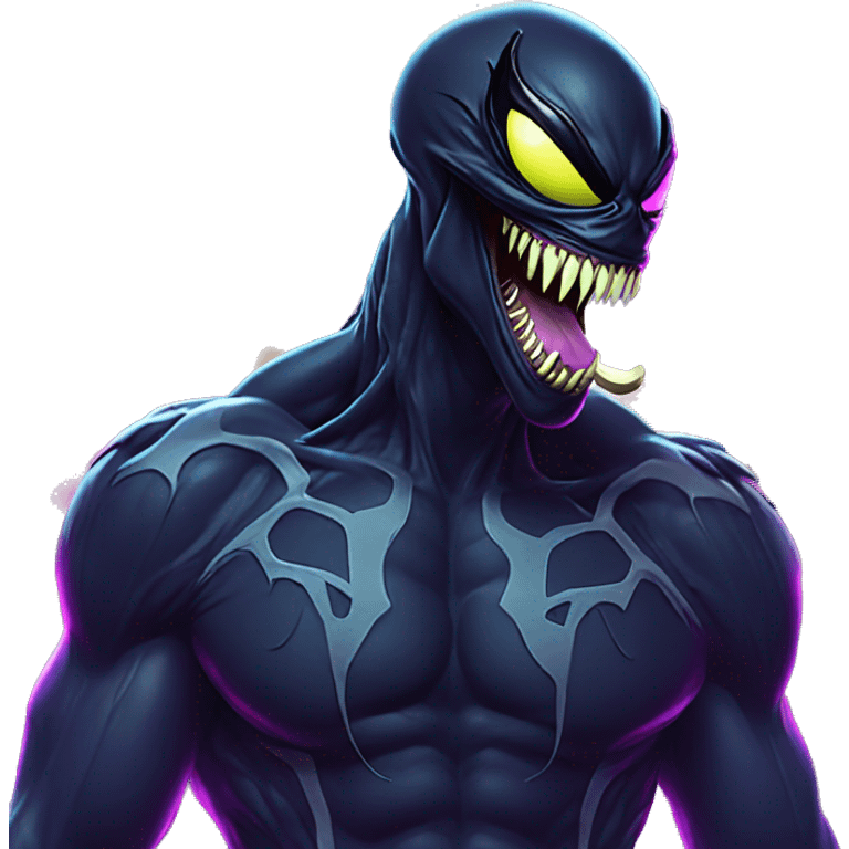 Venom in a neon city emoji