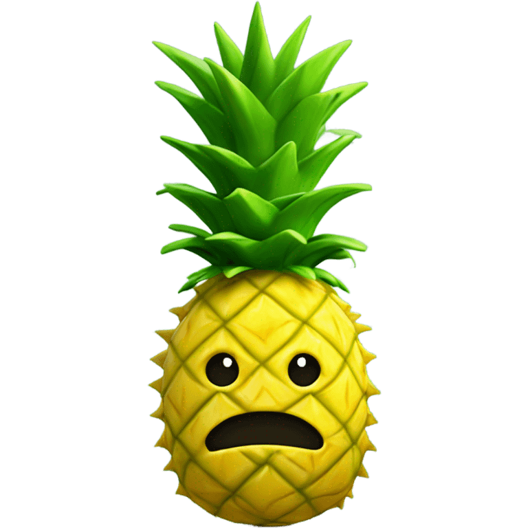 Upside down pineapple emoji