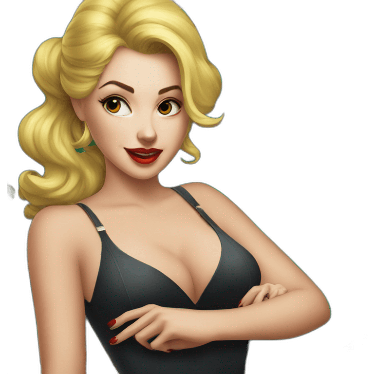 Pin-up and  snooker table emoji