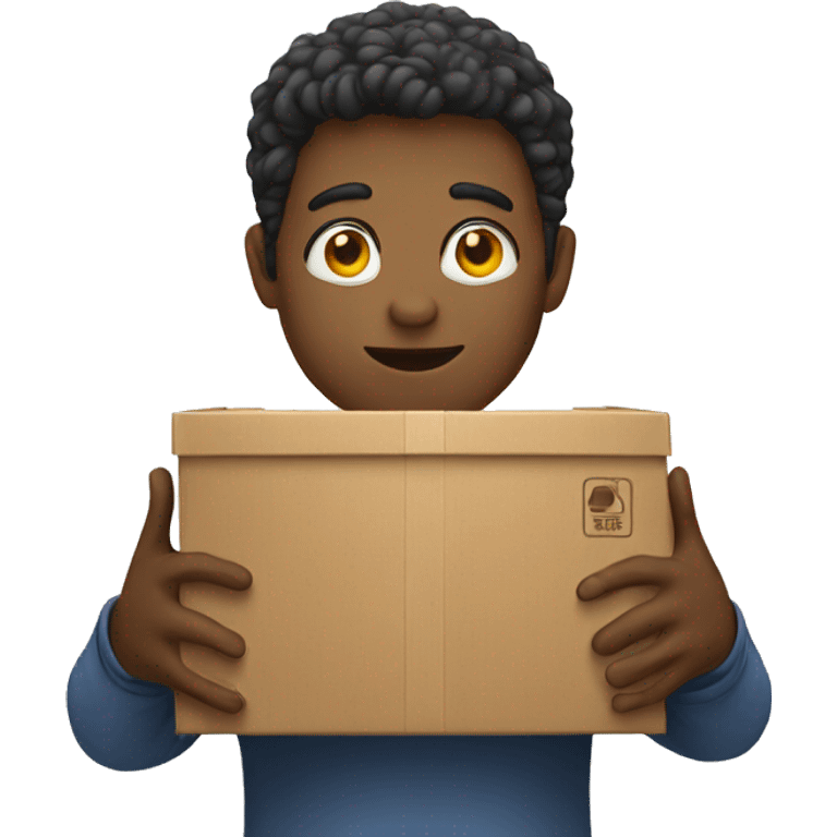 person hold box emoji