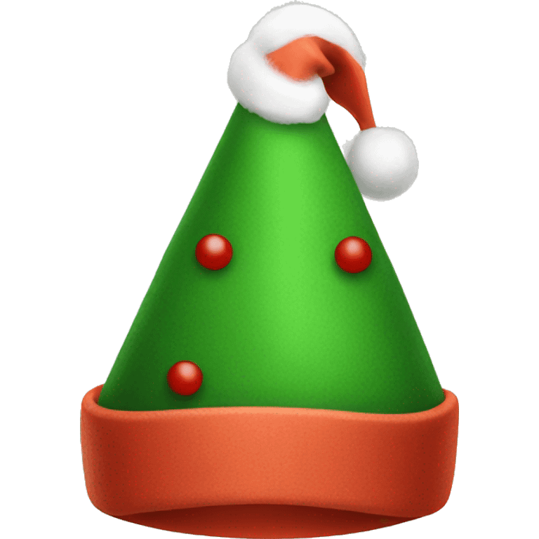 Cute Xmas hat emoji