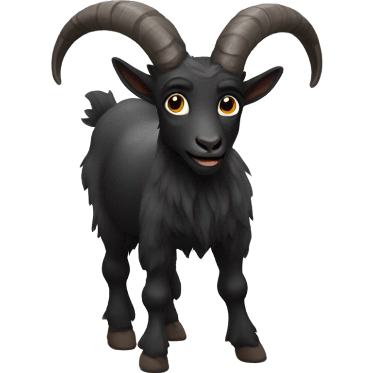 black satyr goat emoji