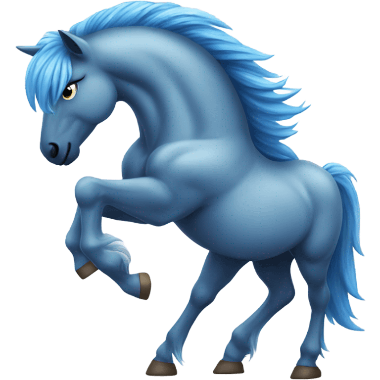 Blue horse emoji