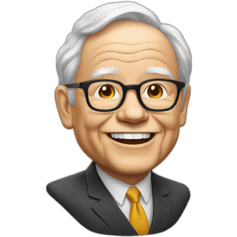 warren buffet happy head only emoji