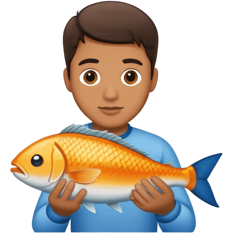 Hayes with a fish emoji