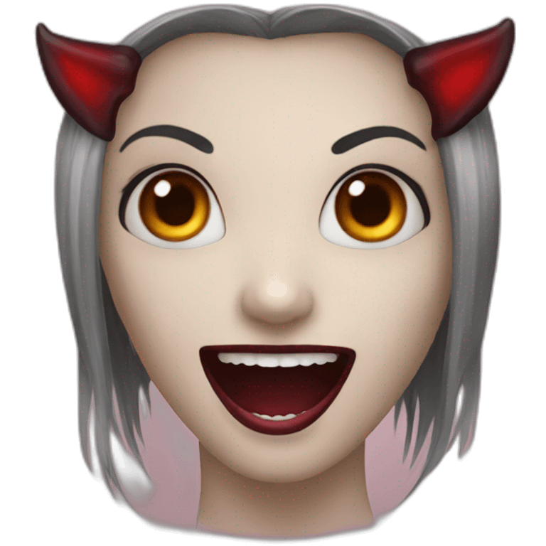 Vampire, girl,pleasure emoji