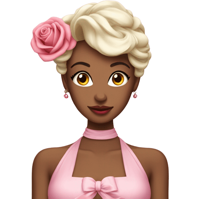 Noeud rose coquette  emoji