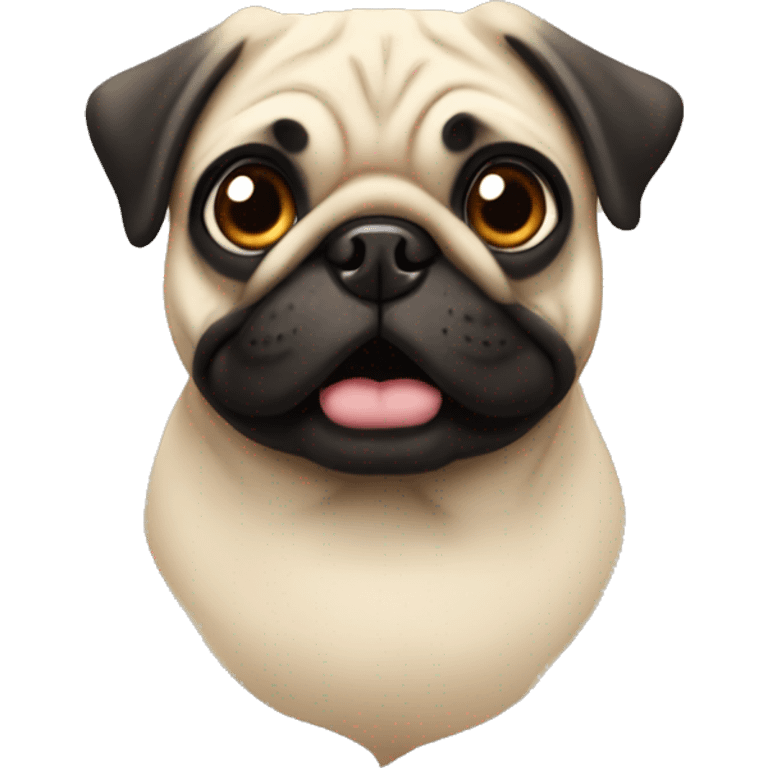 pug similing emoji