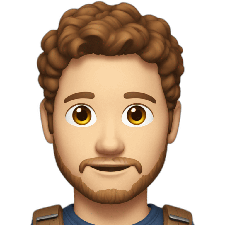 Chris Pratt brunette emoji