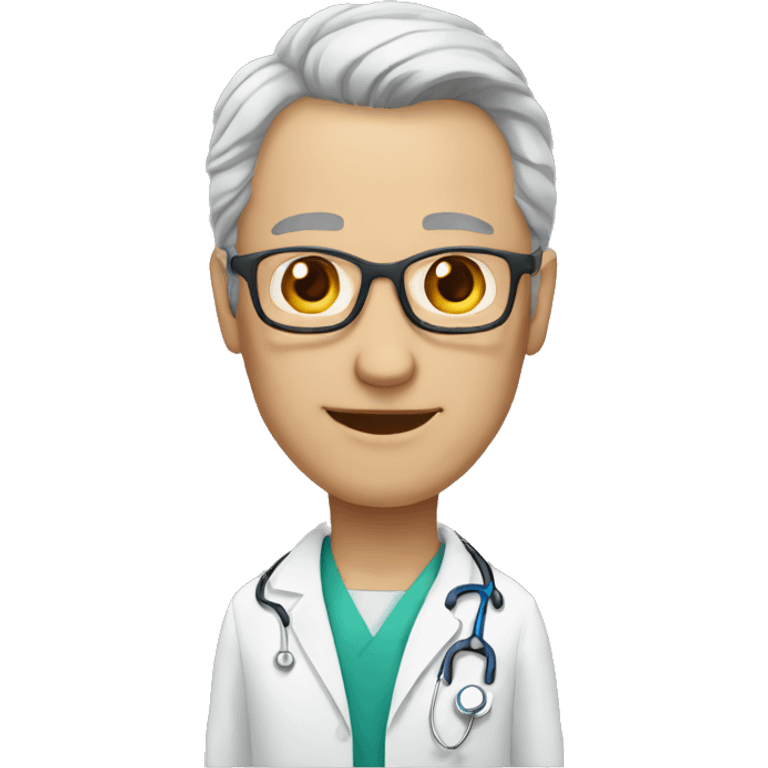 Physician,55 years old, no glasses emoji