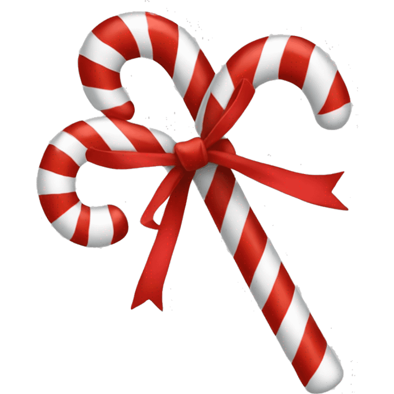 Candy cane bow emoji