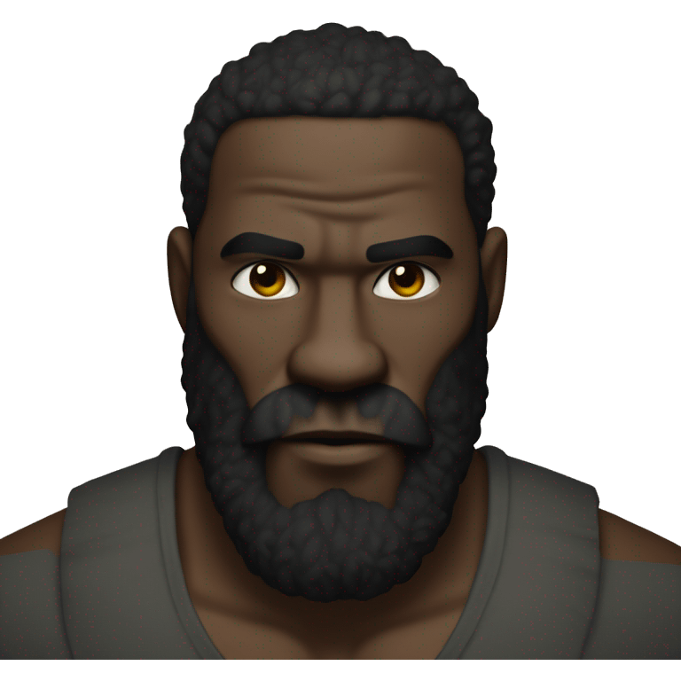 kimbo slice with a receding hairlne and less buff emoji