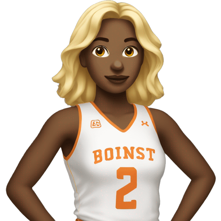 basketball blonde girl emoji