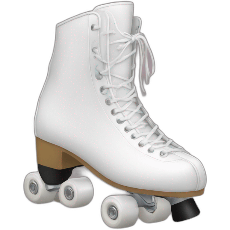 white roller skating emoji